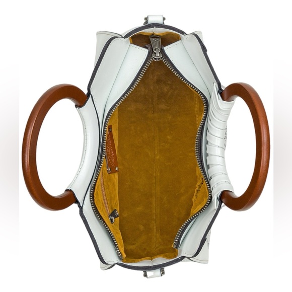 Patricia Nash Lyon Medium Leather Satchel Crossbody - Picture 4 of 14